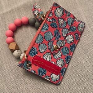 Simply Southern Pink and Blue Shell Key & Card Holder